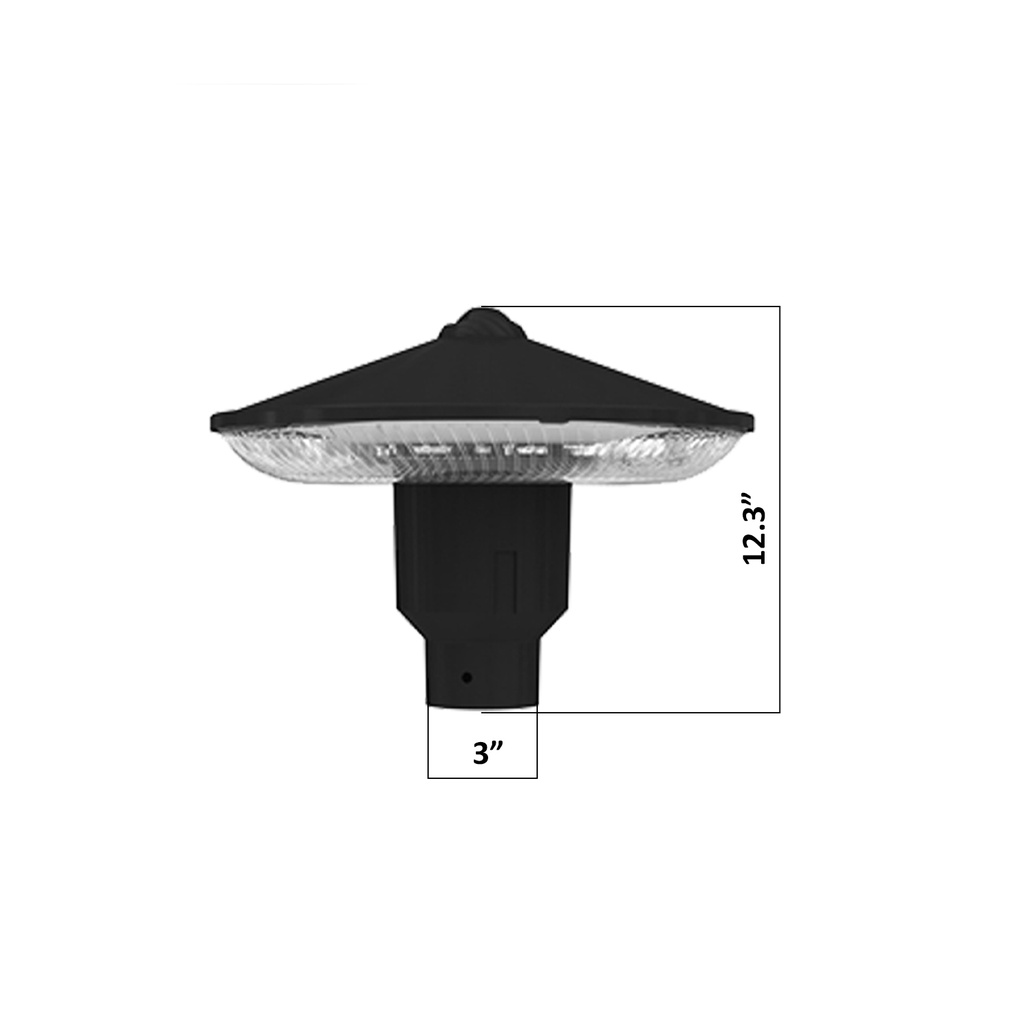 LED Round Post Top Light  AC120-277V(I3 Design)
