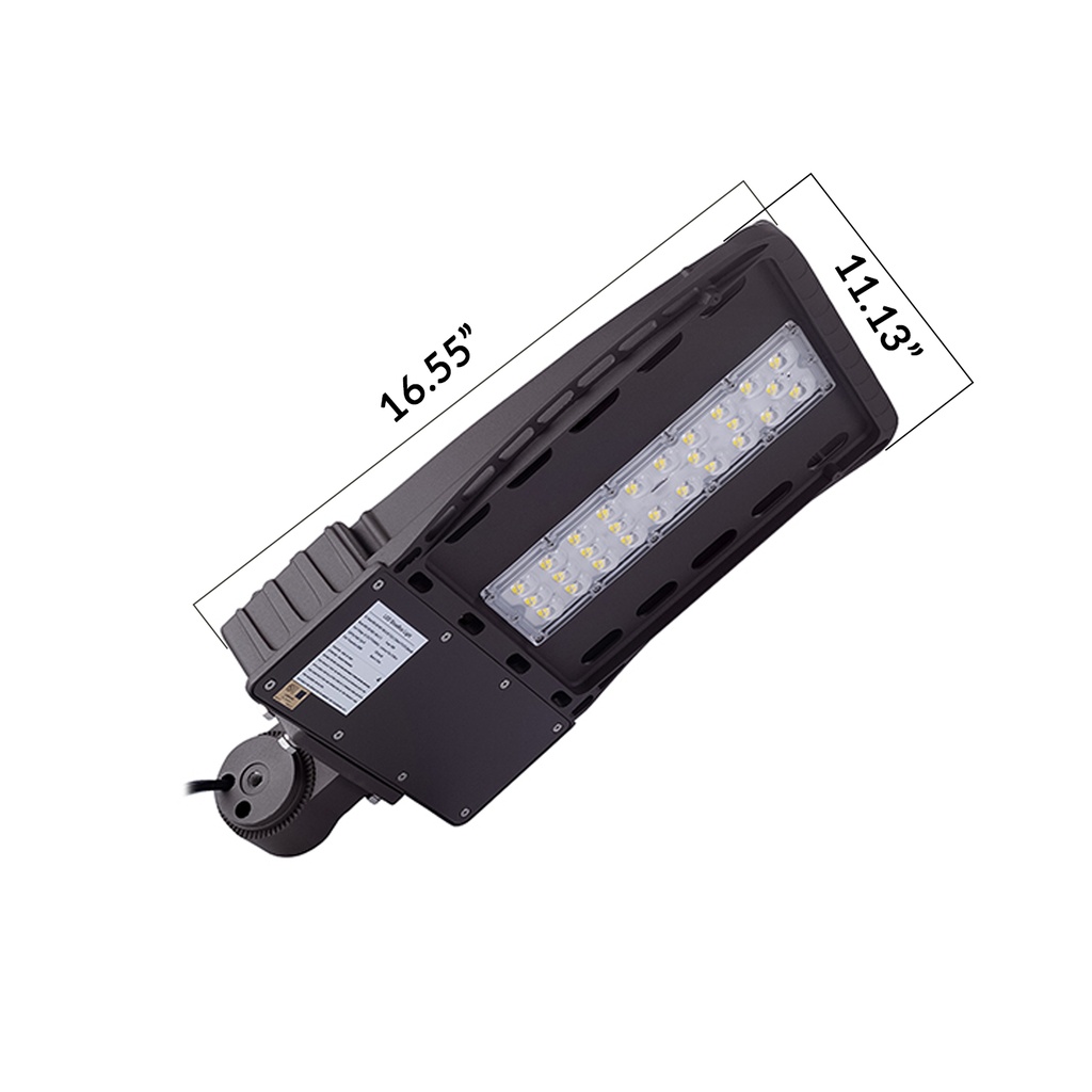 LED Street Light-5700K -Shorting Cap - Slip Fitter Mount -  UL+DLC
