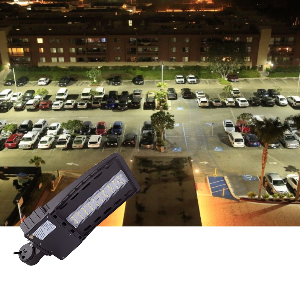 LED Street Light-5700K -Shorting Cap - Slip Fitter Mount -  UL+DLC