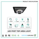 LED Post Top Area Light 120-277V