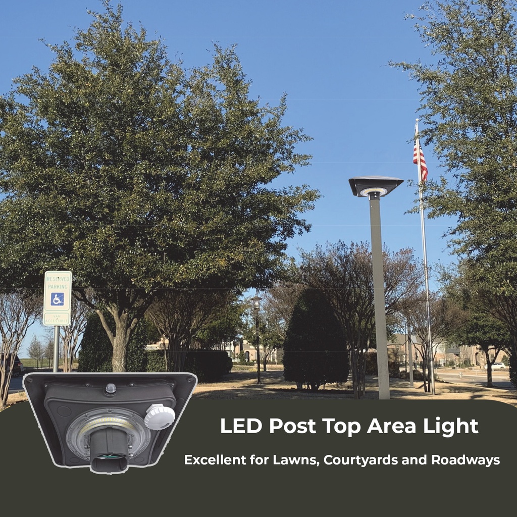 LED Post Top Area Light 120-277V