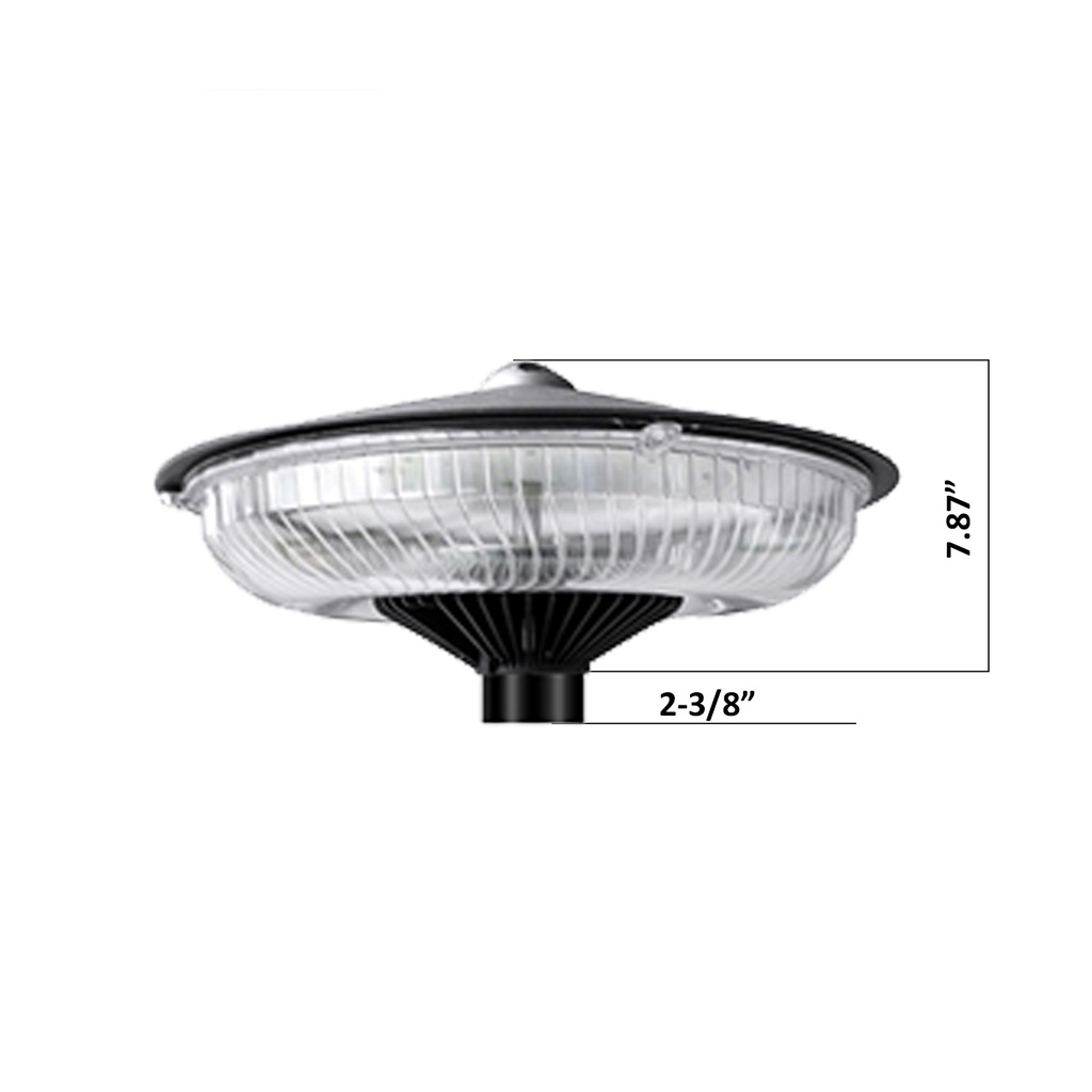 LED Round Post Top Light  AC120-277V(I2 Design)