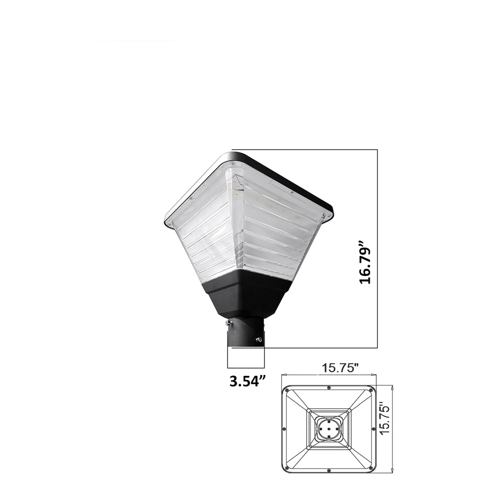 LED Square Post Top Light  AC120-277V 