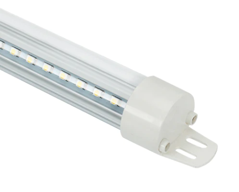 4ft LED Refrigerator Light Fixture, 18W, 5000K, 2340LM, 100V-277V, UL Listed, for Display Cases, Refrigeration Units, Deli Cases, Convenience Stores