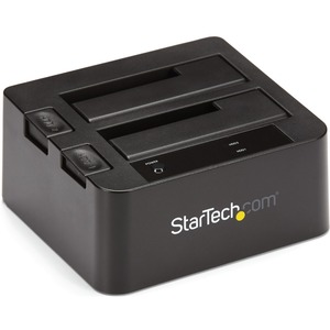 StarTech.com Dual-Bay USB 3.1 to SATA Hard Drive Docking Station, 2.5/3.5&quot; SATA I/II/III, SSD/HDD Dock, USB Hard Drive Bay, Top-Loading