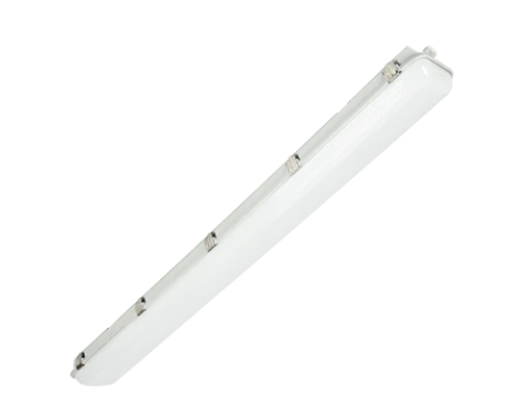 [VNS-STP8132-24W-50K] 4ft LED Vapor Tight Light, 24W, 5000K, 3120LM, 100V-277V, IP65Rated, 120°Beam angle, DLC, UL &amp; Lighting Facts, For Indoor Parking Garage, Car Wash, Pool Deck, Refrigerated Storage